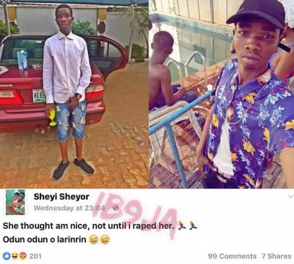UNIOSUN Student Brags About Raping A Girl And Enjoying It (Photos)